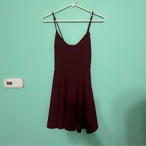 Windsor maroon mini dress size small